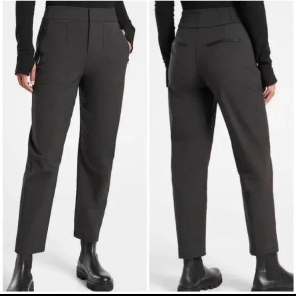 Athleta Women’s Black Wander Hybrid Straight Leg Pant Size 4P